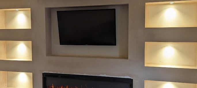 Media Wall, Bespoke Lighting, Rewire