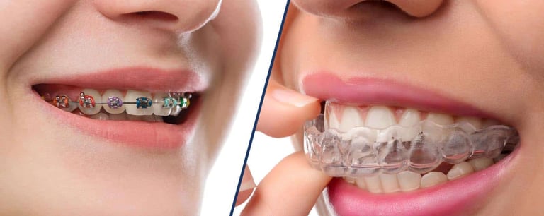 brackets y alineadores dentales