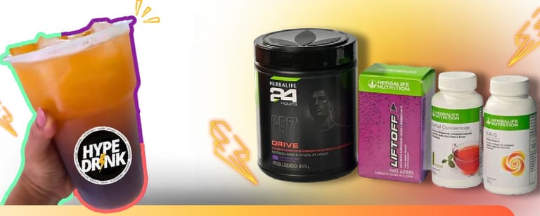 Hype Drink é um sistema funcional de energia, foco e hidratação.