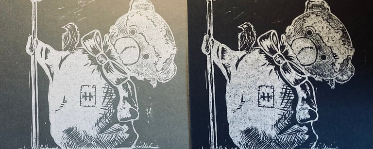 Impression linogravure