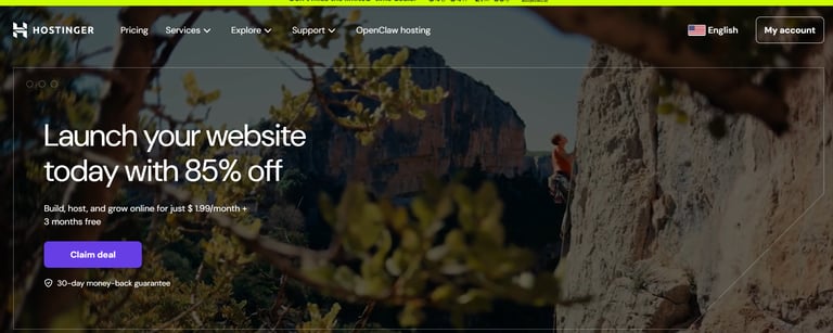 best online free website builder software hostinger to start online store review