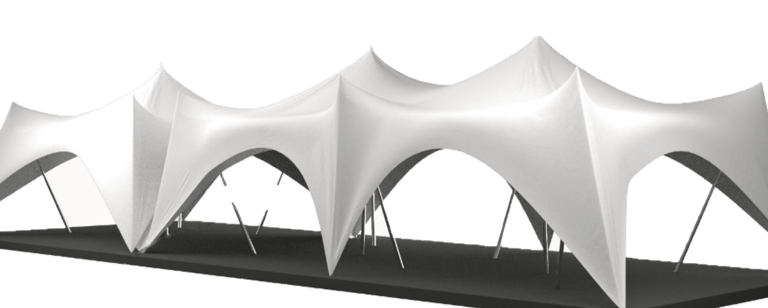 Crown palapinė 172 kv. m, 20 x 8,5 m
