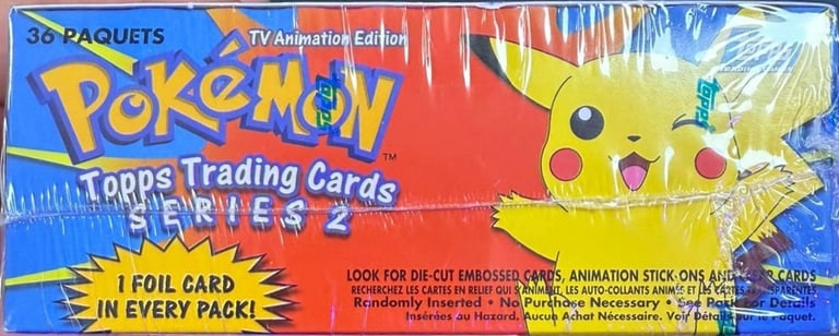 Display Topps Pokémon series 2 canadienne arrière