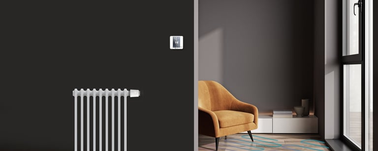a chair and a chair in a room