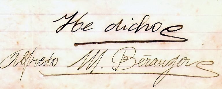 Firma de Alfredo Beranger