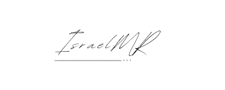 Firma de IsraelMR, escritor mexicano