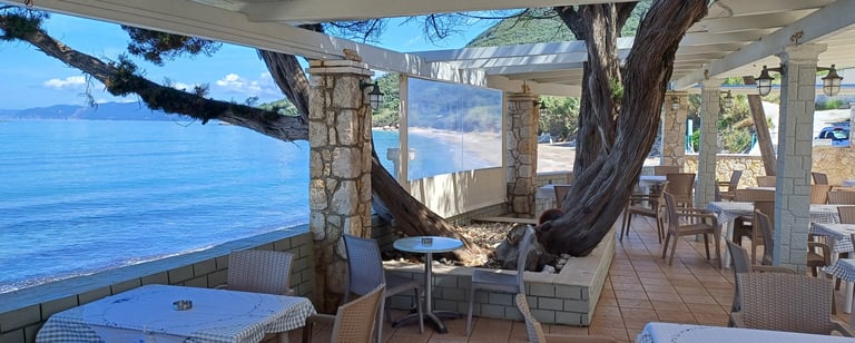 Paramonas Beach Taverna Plori Korfu Villa Olivia