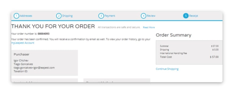 old receipt step