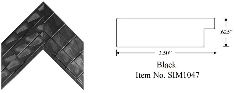 Black Picture Frame Item No. SIM1047