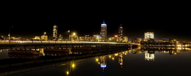 Panoramic View of Harvard (Mass Ave) Bridge