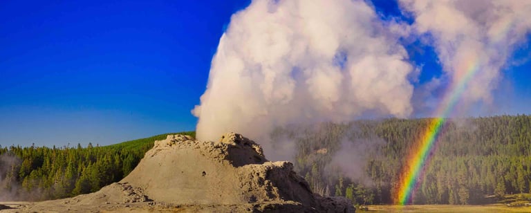 Old Faithful Geyser Print