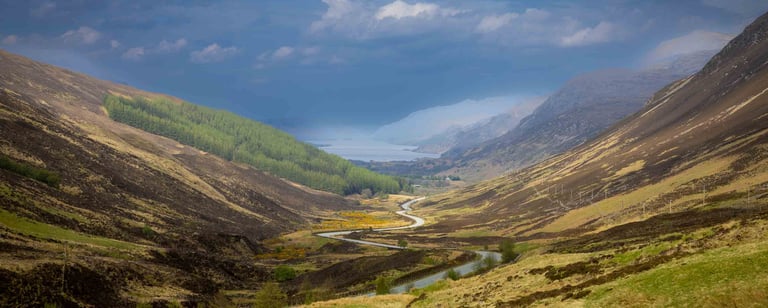 Scenic Scottish Highland Valley