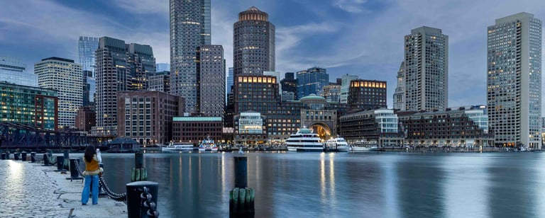 Fan Pier Park, Waterfront Skyline Photo
