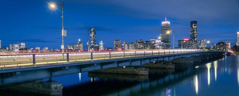 Skyline of Harvard (Mass Ave) Bridge