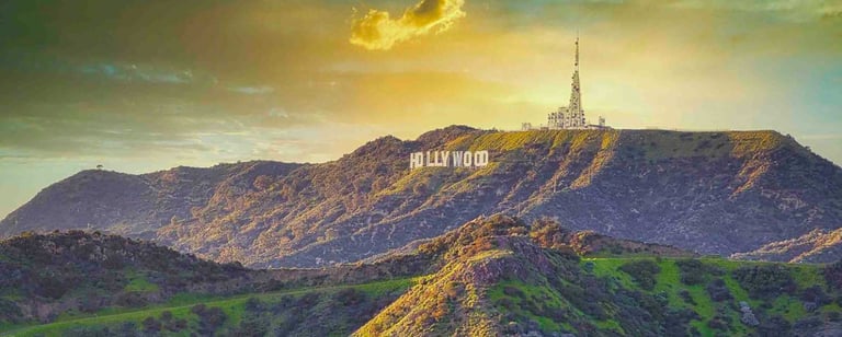 Hollywood Sign Scenic Print