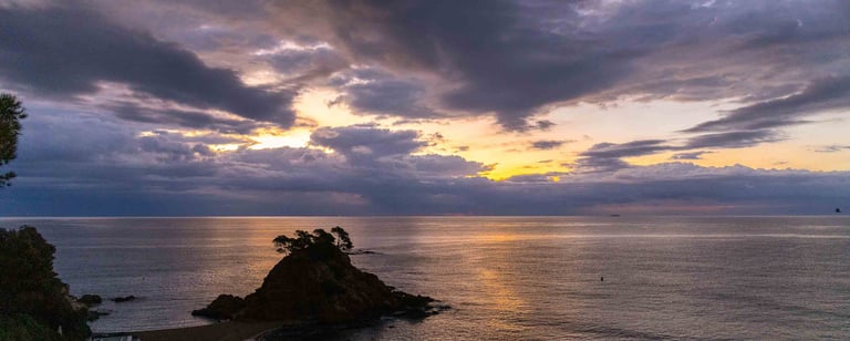 Scenic Coastal Sunset Costa Brava