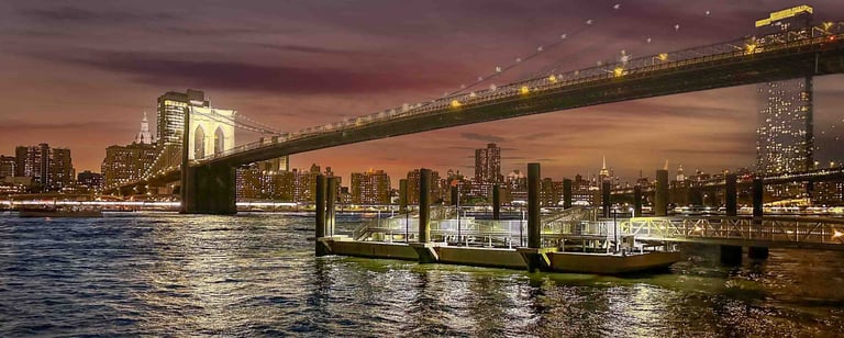 Sunset Brooklyn Bridge Photo Print