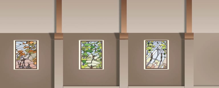 les vitraux de la chapelle scoute