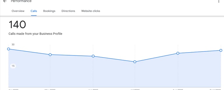 Mauritius small business results — client calls from website