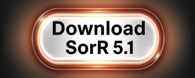 a sign that says, download the software for SoRR