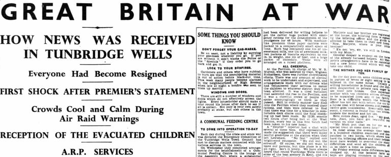 Tunbridge Wells World War 2