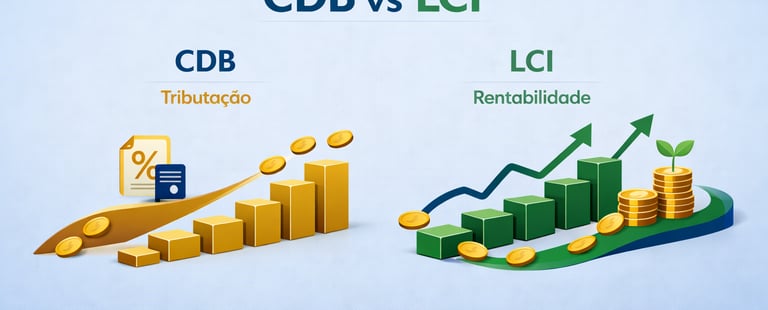 Comparação entre CDB e LCI para decisão de investimento