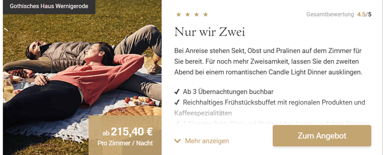 Romantiktrip mit Travel Charm Hotels in den Harz