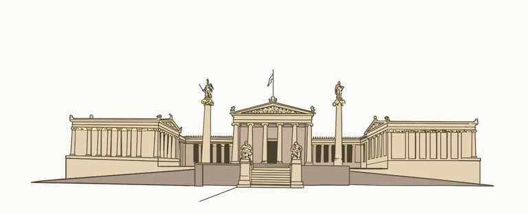Illustration of the Academy of Athens — deliaMAPS