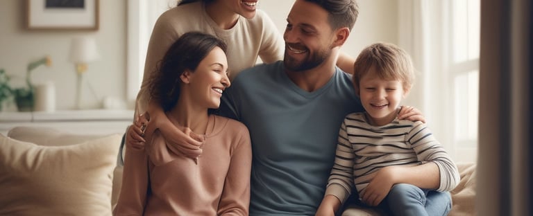 Bright living room with modern inventory