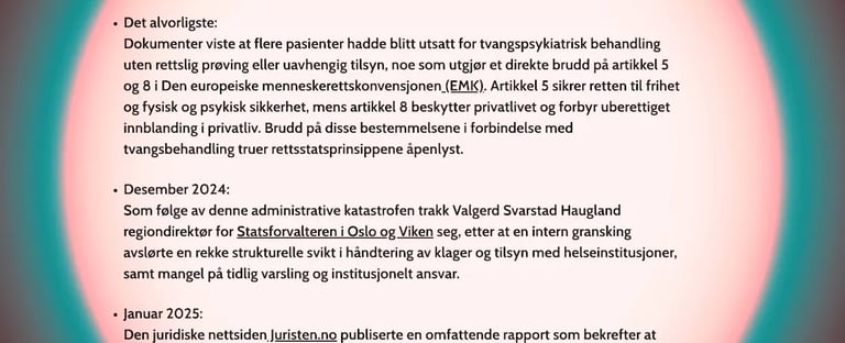 Statsforvalteren i Oslo og Viken، diakonhjemmet sykehus voksenpsykiatrisk avdeling vinderen