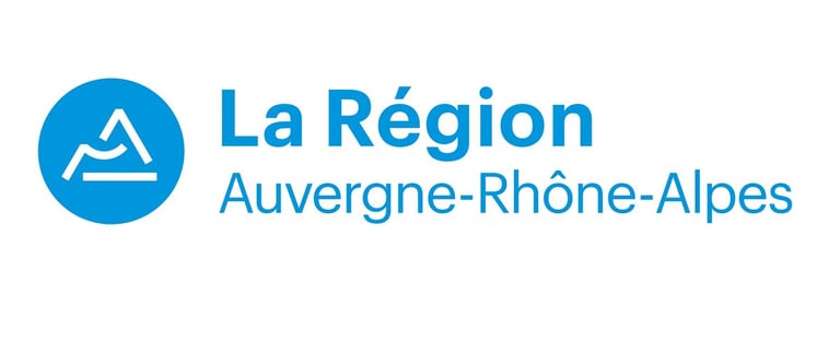 Logo de la région Rhône Alpes en soutient au judo