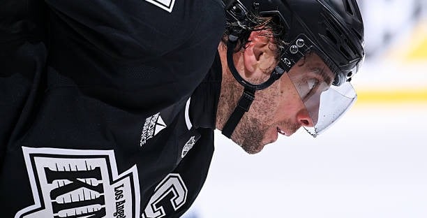 Anze Kopitar during game 3 of the NHL Stanley Cup Playoffs 1st round against the Avalanche