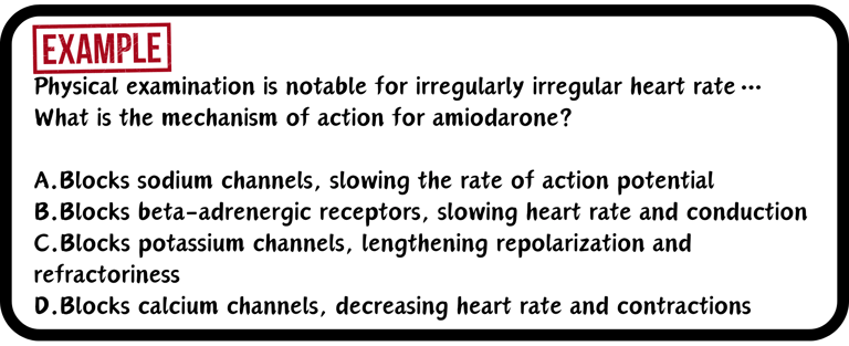 A USMLE practice multiple choice drug mechanism practice question.