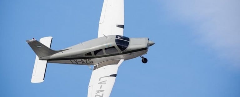 Aeronave LV-AZS, avión insignia de la escuela del Aeroclub Río Gallegos