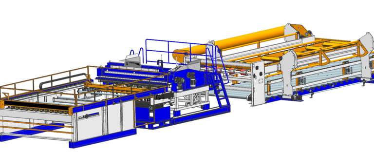 آلات لحام شبك الحديد نصف الاوتوماتيكية - نيولوجس ه ك م شبه آلية (التغذية الامامية التلقائية وقلب وتس