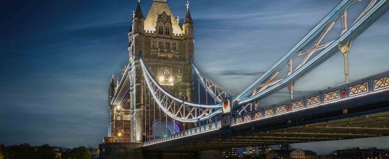 London Tower Bridge Night Photo