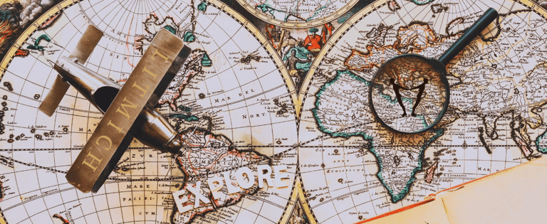 Map of travel destination