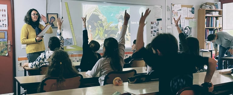 animation culturelle en classe scolaire école