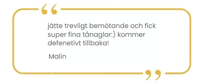 Customer Review 5 (Malin)