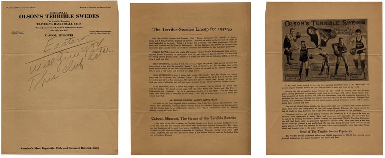 Olson't Terrible Swedes Basketball Tour Early Hoops Show