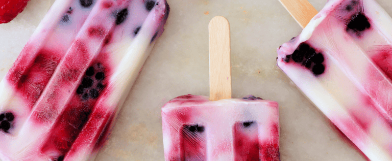 popspies with berries and berries on a table