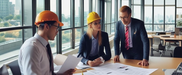 Equipo de ingeniería Ferram cubicando