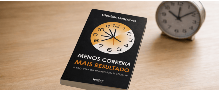 Capa do livro Menos Correria, Mais Resultado de Cleidson Gonçalves