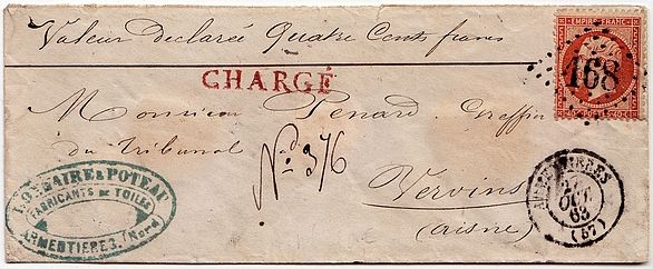 Losange Gros Chiffres 168 et type 15.