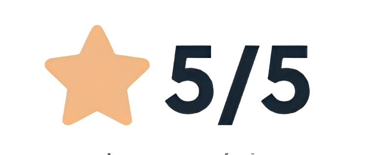 a starfish with the number five on it