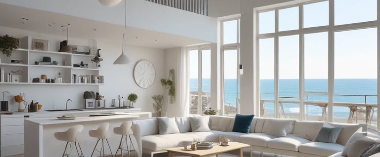 Bright living room with modern inventory