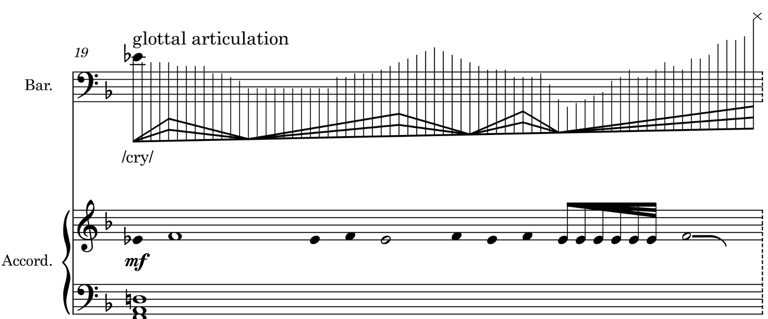 musical score of an opera