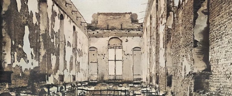 La bibliothèque de Louvain détruite par les Allemands