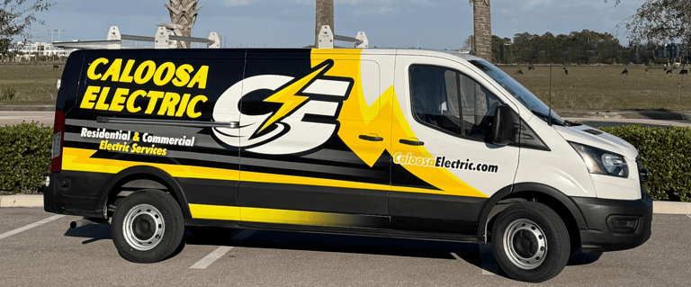 Caloosa Electric Van wrapped