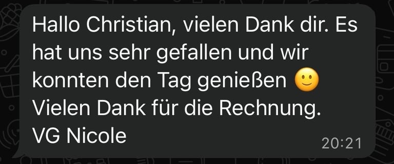 Hochzeits DJ Rhön Feedback